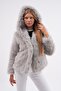 Fur Jacket with Hood - 6