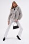 Fur Jacket with Hood - 3