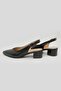 Women's Black Genuine Leather Heeled Shoes Size 35-41 - 6