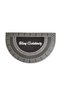 Exterior Door Mat Oval Gold Color Non-Slip Base with Welcome Sign - 2