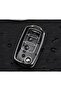 Black/Silver Skoda Key Case - Switchblade Model, Compatible with Old Case - 3