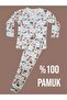 Long-Sleeved Patterned Kids Pajama Set #printedkidspajamas #laundrygarden #giraffepattern