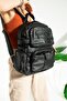 Multi-Compartment Washed Leather Backpack