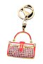 Pink Crystal Stone Detailed Keychain Bag - No.2 - 2