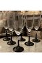Hand Decorated Gold Glass Water Glass Set for 6 Persons with Coffee