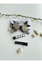 Black Gold and Pearl 3-Piece Clip-On Mixed Buckle Set - 3