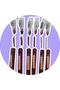 Lip Liner 6-Piece Jumbo Thick Pen with Opener and Sharpener Lipstick Pen Matte Colors Lasting Lip Liner - 4