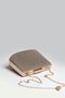 Women's Gold Stone Evening Dress Clutch Evening Bag - 3