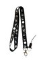 Black Astronaut Set of 4 Neck Rope Keychain Yoyo Collar Card Holder - 2