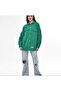 Women's Green Boyfriend Oversize Tumbled Denim Jeans Denim Jacket A36-011 - 5