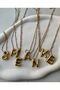 Three Dimensional Steel S Letter Balloon Gold Color Necklace - 3