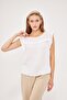 Shoulder Detailed Comfortable Collar Women's Blouse - 8