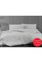 Small White Square Single Duvet Cover Set with Elastic Sheets (100x200)