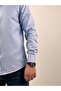 Men's Slim Fit Cut Buttoned Collar Long Sleeve Gabardine Shirt - 4