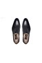 Men's Classic Black Genuine Leather Shoes - 3