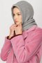 Gray Balaclava Winter Knitwear Headgear Made of Breathable Fabrics. - 3