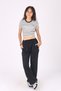 Crop t-shirt / pipe leg tracksuit - top and bottom set