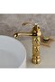 Bathroom Bowl Sink Faucet Gold Gold Stone Model