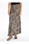 Satin Women's Skirt - Leopard Pattern, Standard Fit - 2