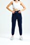 Women's Navy Blue Pocket Detailed Jogger Jean Jeans (thin Fabric) - 2