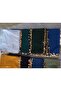 Handmade Coin Sequin Writing, Cheesecloth Yemeni, Scarf, 4 Edges Embroidered - 8