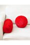 Plush Ball Pillow Cylinder Pillow White Ball Pillow Cylinder Pillow Set of 2 - 6