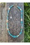 Turquoise Bead Necklace - Natural Stone Star and Sea Shell Detail - 3