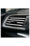 Car Interior Air Conditioner Grill Air Outlet Decorative Strips Plug-in Strip Air Conditioner Strip Chrome Gray Accessory - 2