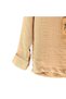Organic Hakim Yaka Muslin Shirt Dark Beige Color - 2