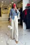 Gold Satin Patterned Buttoned Shirt - 4