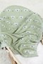 Knitwear Knitted Baby Blanket for Baby Girl and Boy 85cm X85Cm Light Green Koalacık - 6
