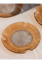 Lcw Home Dark Beige Patterned Glass Cake Plate Set of 4 - 3