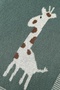 Knitwear Knitted Baby Blanket for Baby Girl and Boy Green Giraffe 90cm X110Cm - 4