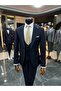 Navy Blue Slimfit Vest Suit - 3