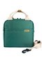 Waterproof Thermal Shoulder Bag Meal Carrying Bag Supplementary Food Lunchbox Green