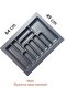64X49 cm Gray Spoon Holder - Drawer and Organizer S-2288