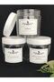 Transparent Glass Appearance Plastic 3-Piece Mica Jar Set Cotton-ear cotton-make-up removal cotton - 6