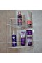 Stainless Double 300x230x320 Bathroom Corner Steel White Shelf Shampoo Holder Corner Holder - 2