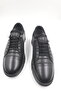 Men's Black Orthopedic Leather Inside And Out Fully Leather Ultra Comfortable Casual Shoes - 2