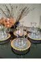Luxury Gold Tea Set - 12 Piece Glass Tea Set Gift - Dowry Set