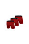 Men's 3-Piece Premium Box Stretch Fabric Boxers - Red - 5