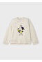 Girl's Embroidered Sweater Cream - 4