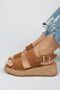Liliana Genuine Leather Women's Tan Espadrille Sandals - 3