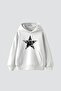 Leopard Starz V2 Printed Oversize Unisex Premium White Hoodie