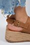 Liliana Genuine Leather Women's Tan Espadrille Sandals - 6