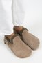 Holly Furry Women's Genuine Leather Furry Genuine Leather Belt Buckle Mink-Khaki Sandals - 3