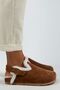 Holly Furry Women's Genuine Leather Belted Buckle Furry Tan Suede Sandals