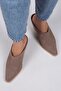 Stella Women's Genuine Leather Western Mink - Suede Slippers - 5