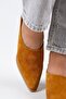 Stella Women's Genuine Leather Western Mustard - Suede Slippers - 4