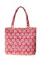 Waterproof Cloth Bag-Beige Leaf Patterned Women's Shoulder Bag on Fuchsia-Wolo Company - 2